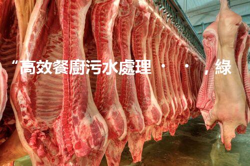 “高效餐廚污水處理，綠色環(huán)保新篇章”